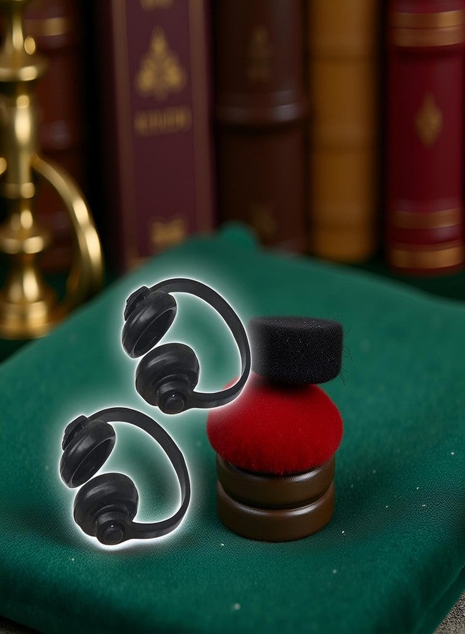 Dwuww 2Pcs Black 1:12 Dollhouse Headphones Miniature Headset Model Toy Micro Landscape Decoration Dollhouse Accessories - Image 2